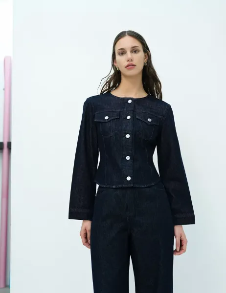 Denim Jacket Dark Blue Denim