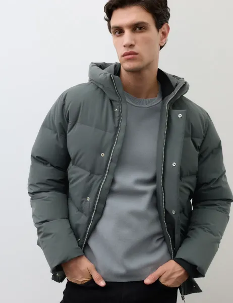 Autograph Feather & Down Puffer Jacket with Stormwear Anthracite