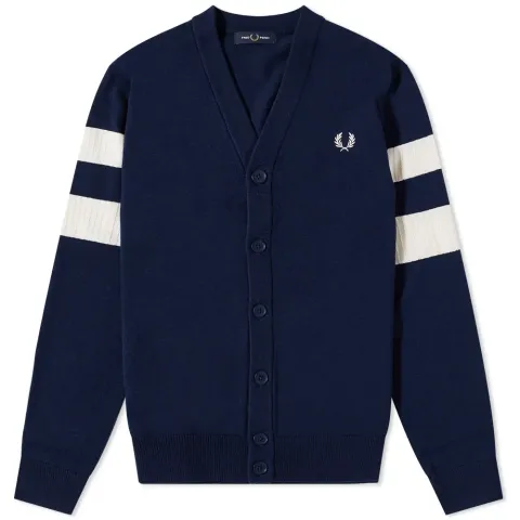 Tipped Sleeve Cardigan