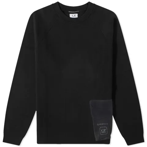 Double Mixed Pocket Crew Sweat