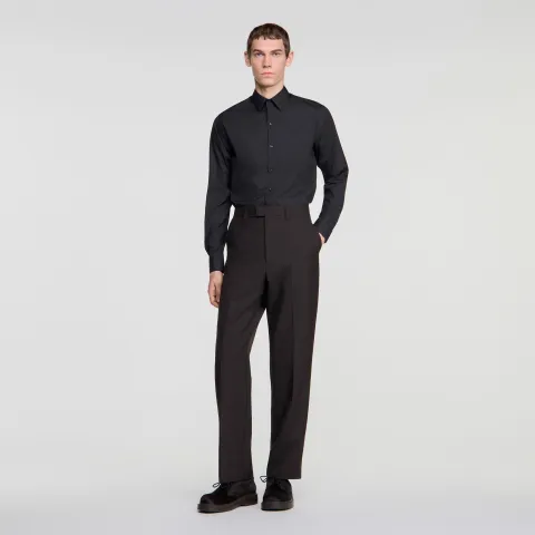 Wool suit trousers