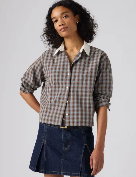 Levi's Pure Cotton Checked Collared Shirt