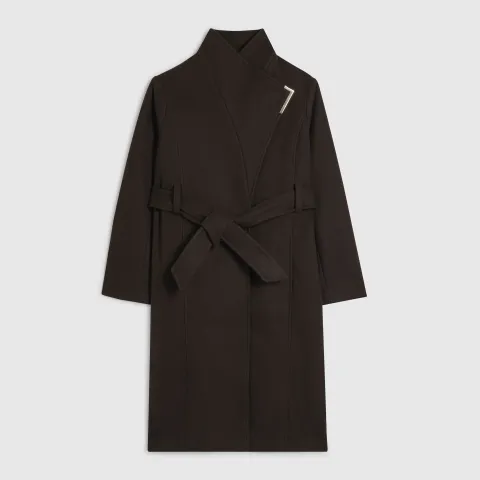 River Island Petite Belted Longline Robe Coat