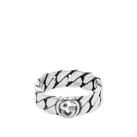 Gucci Interlocking G Gourmette Ring 6mm