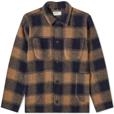 Check Wool Fleece Lumber Jacket