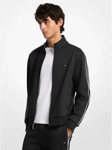 Contrast Piping Track Jacket