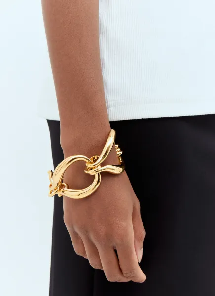 Oversized Hook-Chain Bracelet