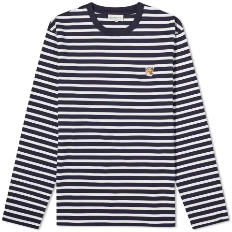 Fox Head Patch Marine Stripe Long Sleeve T-Shirt