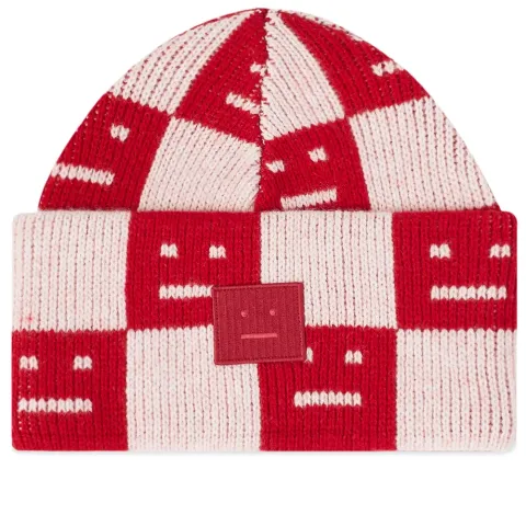 Kuri Checkerboard Face Beanie