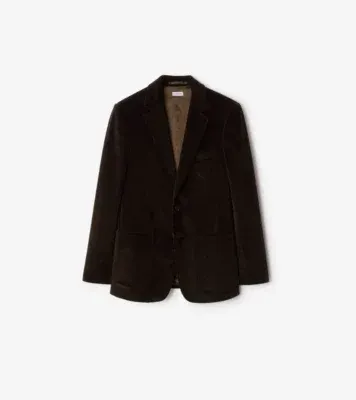 Corduroy Tailored Jacket in Clove brown - Men, Cotton