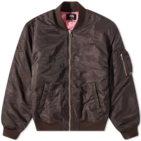 Dyed Nylon Bomber Jacket