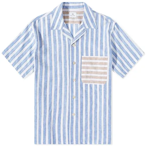 Contrast Pocket Vacation Shirt
