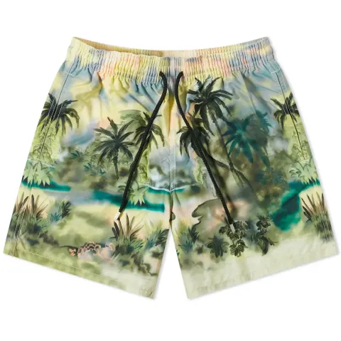x Vilebrequin Palm Tree Scene Swimshorts