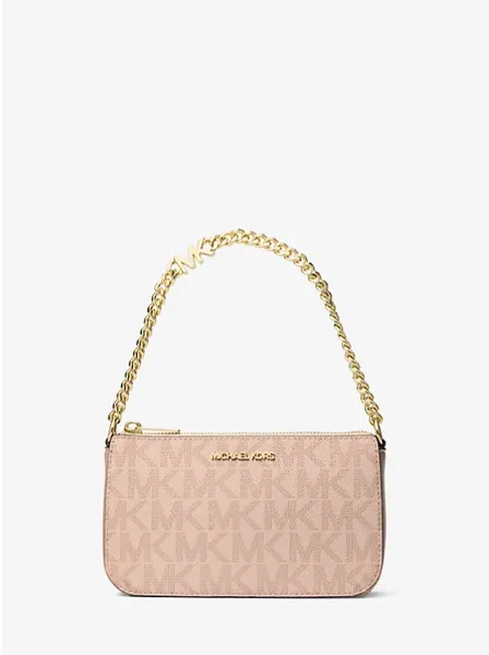 Michael Kors Jet Set Small Signature Logo Chain Pochette