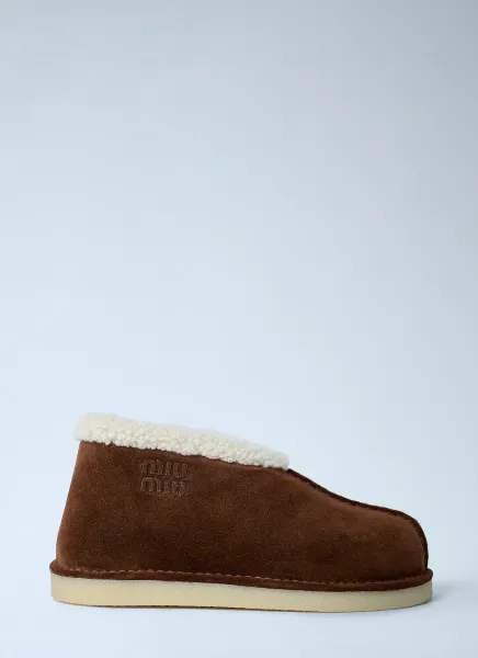 Suede Logo Motifs Boots