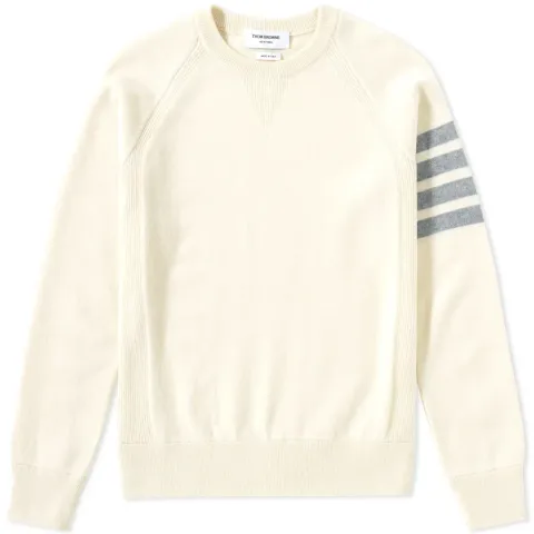 Arm Stripe Cashmere Crew Sweat