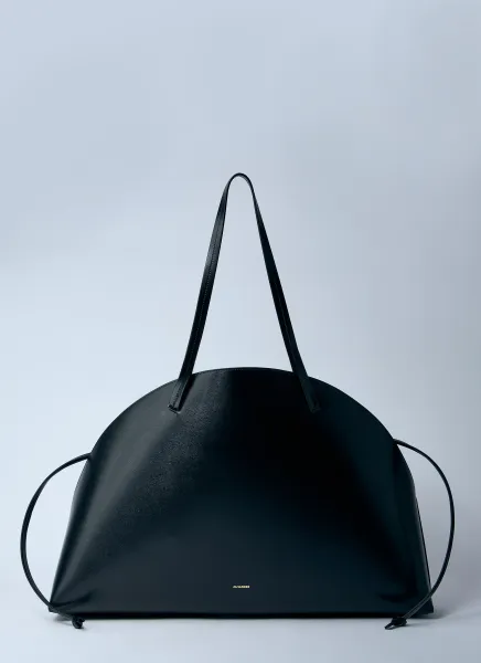 Leather Curve Shoulder Bag