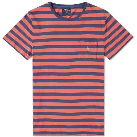 Wide Stripe Pocket Tee