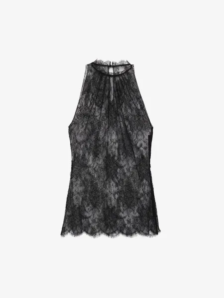 Floral Lace Sleeveless Top