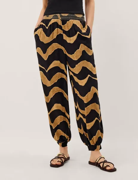 Monsoon Balloon Trousers Black Mix