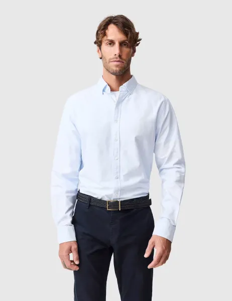 Rodd & Gunn Pure Cotton Oxford Shirt Light Blue