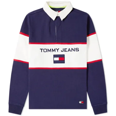 5.0 90s Blocked Rugby Shirt