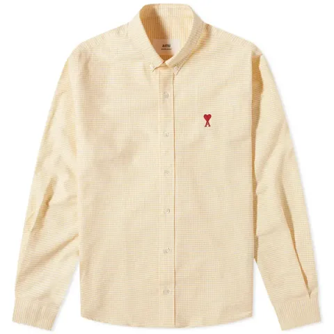 AMI Small A Heart Button Down Shirt