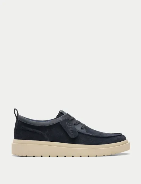 Clarks Suede Walking Shoes Blue