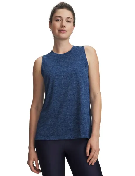 Under Armour Tech Crew Neck Relaxed Sports Vest Top Blue