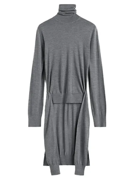 Double-Sleeve Turtleneck Grey