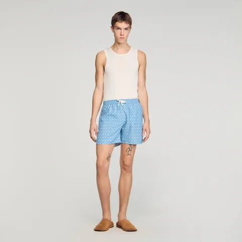 Chain print swim shorts