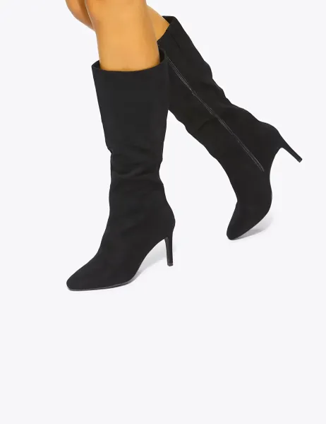 Kurt Geiger Stiletto Heel Knee High Boots Black