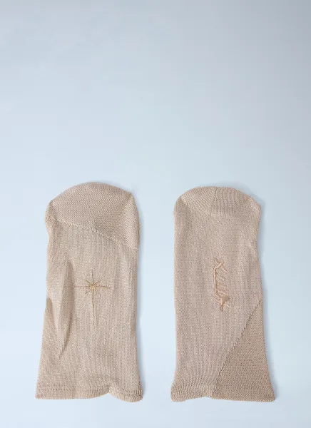 Embroidered Wool Socks