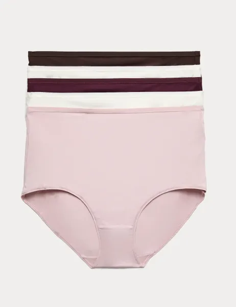 Marks & Spencer 5pk Microfibre Full Briefs Bitter Chocolate