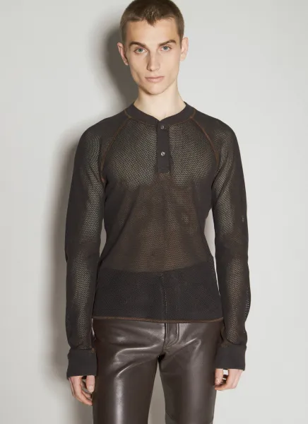 x Acne Studios Mesh Knit Top