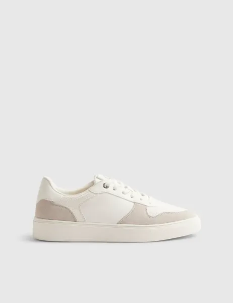 River Island Lace Up Trainers White