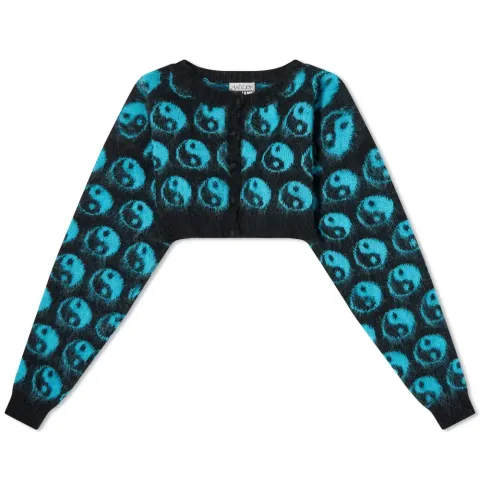 Yin Yang Cropped Cardigan