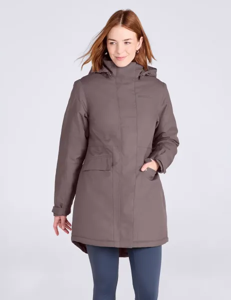 Mountain Warehouse Rain On Womens Waterproof Padded Jacket Taupe