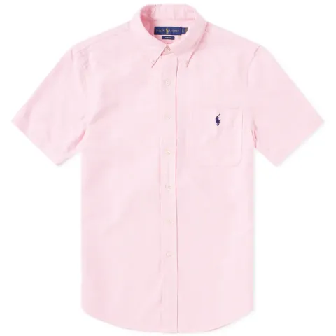 Short Sleeve Slim Fit Oxford Shirt