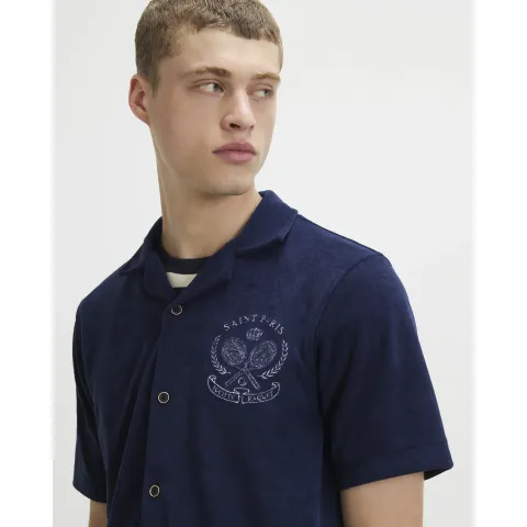 River Island Regular Fit Towel Tennis Shirt