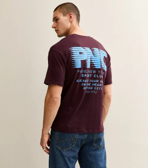 Men's Brown PNC Print T-Shirt