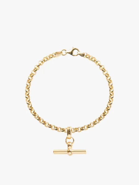 Belcher with T-Bar Bracelet 18kt gold