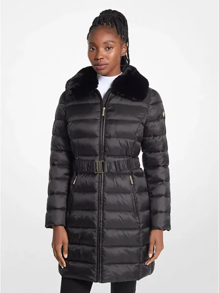 Michael Kors Packable Quilted Nylon Puffer Coat