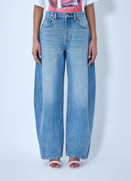 Wide-Leg Denim Jeans