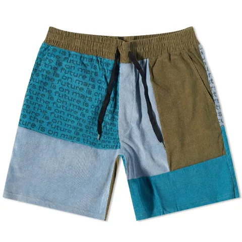 Corduroy Patchwork Shorts