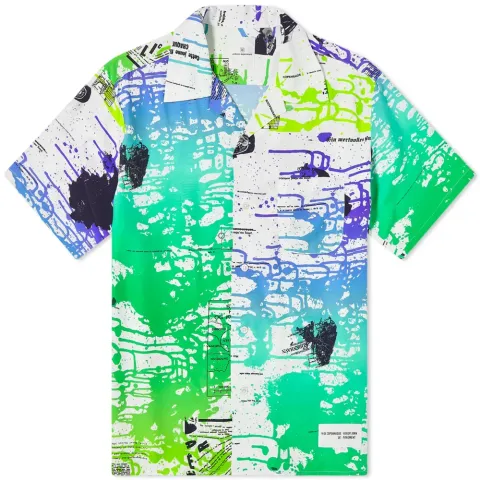 Asger Jorn Short Sleeve Open Collar Big S