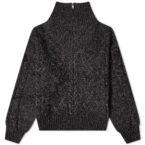 Chunky Cable Zipper Jumper
