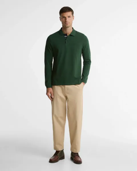 Washed Stretch Relaxed Trousers