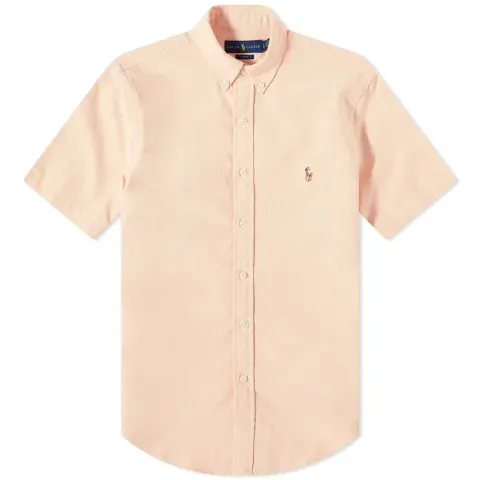 Short Sleeve Oxford Button Down Shirt