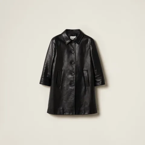 Leather coat